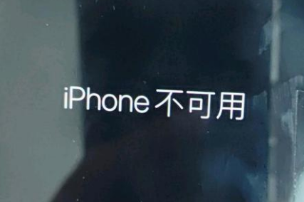 淮上苹果服务网点分享锁屏界面显示“iPhone 不可用”如何解决 